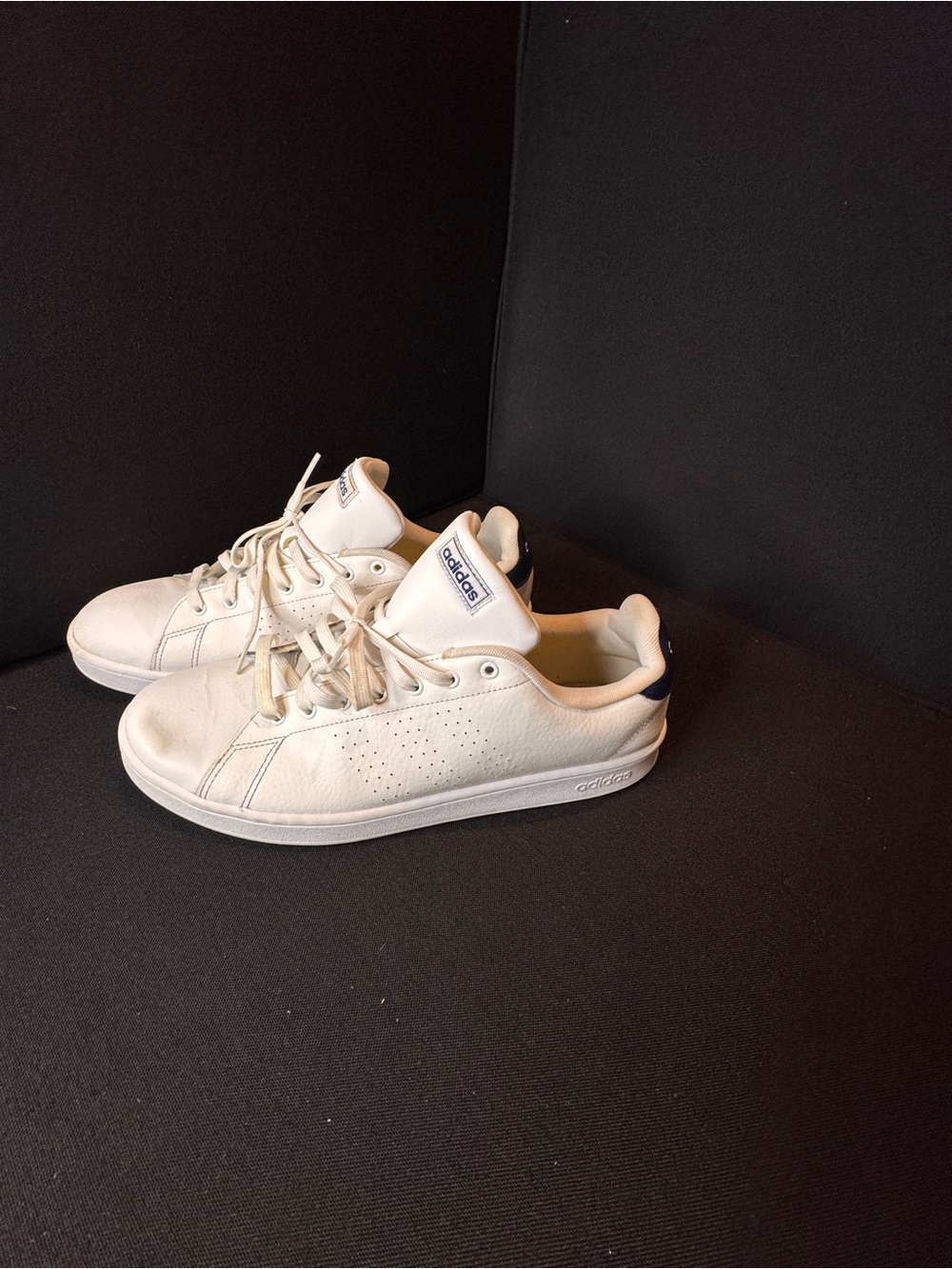 adidas Women’s White Low-Top Leather Sneakers